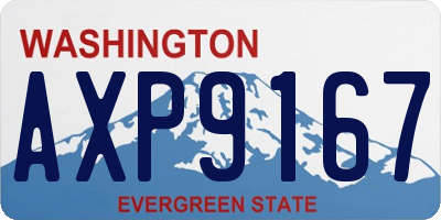 WA license plate AXP9167