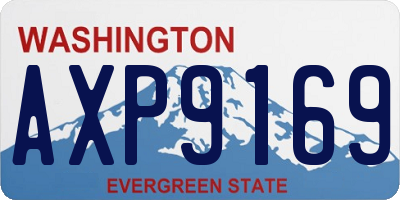 WA license plate AXP9169