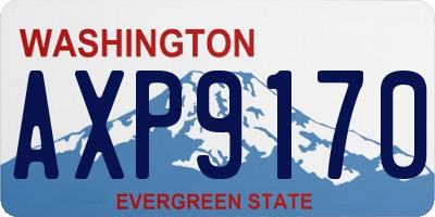 WA license plate AXP9170