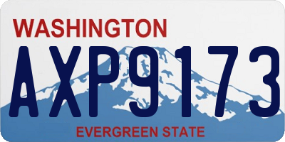 WA license plate AXP9173