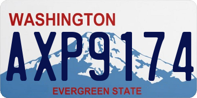 WA license plate AXP9174
