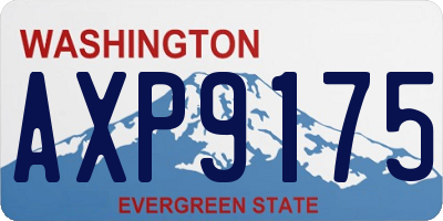 WA license plate AXP9175