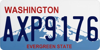 WA license plate AXP9176