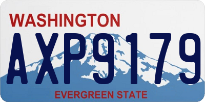 WA license plate AXP9179