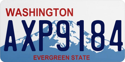 WA license plate AXP9184