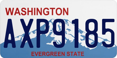 WA license plate AXP9185