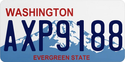 WA license plate AXP9188