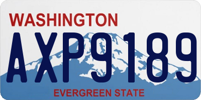 WA license plate AXP9189