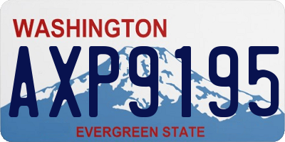 WA license plate AXP9195
