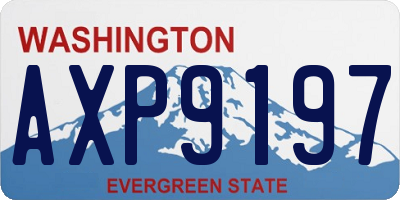 WA license plate AXP9197