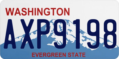 WA license plate AXP9198