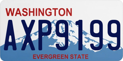WA license plate AXP9199