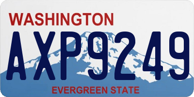 WA license plate AXP9249