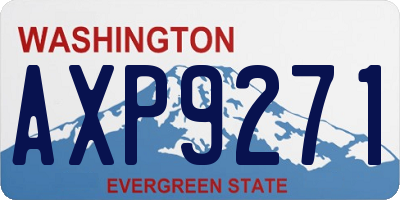 WA license plate AXP9271