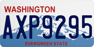 WA license plate AXP9295