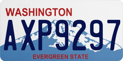 WA license plate AXP9297