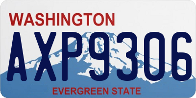 WA license plate AXP9306