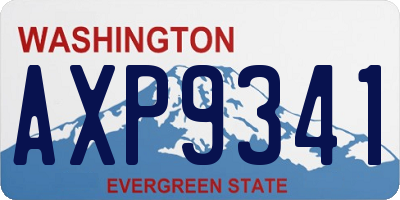 WA license plate AXP9341
