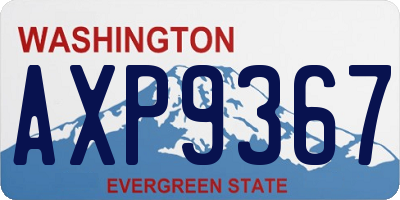 WA license plate AXP9367