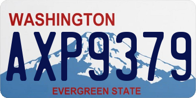 WA license plate AXP9379