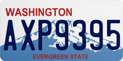 WA license plate AXP9395