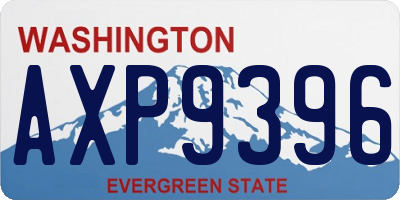 WA license plate AXP9396