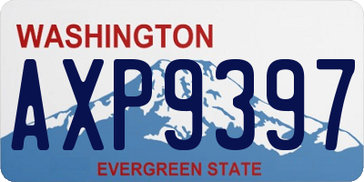 WA license plate AXP9397