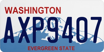 WA license plate AXP9407