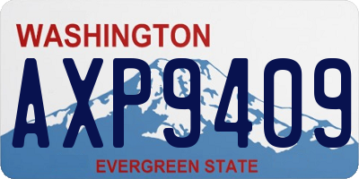WA license plate AXP9409