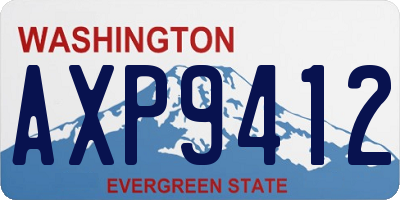 WA license plate AXP9412