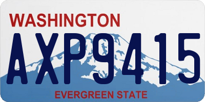 WA license plate AXP9415
