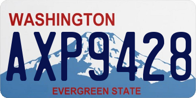WA license plate AXP9428
