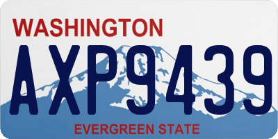 WA license plate AXP9439