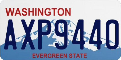 WA license plate AXP9440
