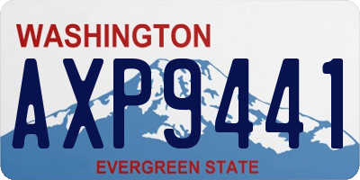 WA license plate AXP9441
