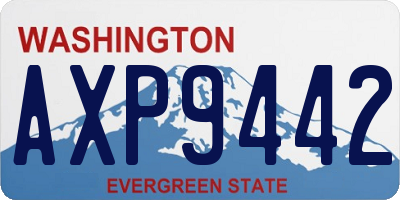 WA license plate AXP9442
