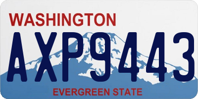 WA license plate AXP9443