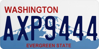 WA license plate AXP9444