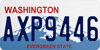 WA license plate AXP9446