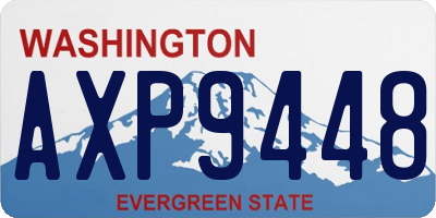 WA license plate AXP9448