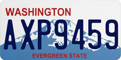 WA license plate AXP9459