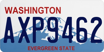 WA license plate AXP9462