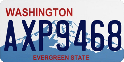 WA license plate AXP9468