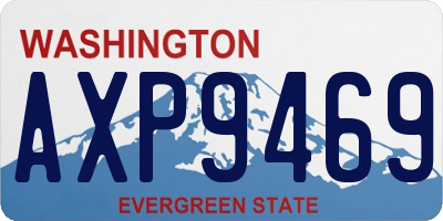 WA license plate AXP9469