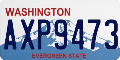 WA license plate AXP9473