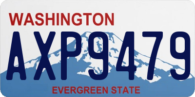 WA license plate AXP9479