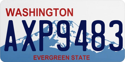 WA license plate AXP9483