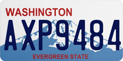 WA license plate AXP9484