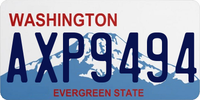 WA license plate AXP9494