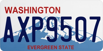 WA license plate AXP9507